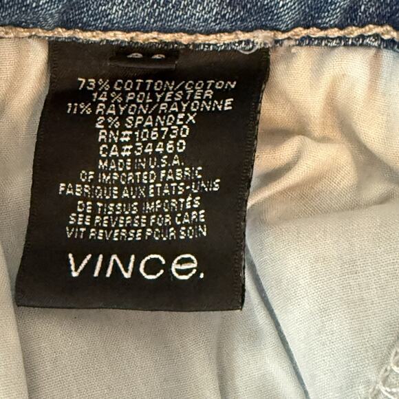 Vince Womens Jeans Mid Rise Skinny Dylan Size 26 29x30 - Picture 10 of 11